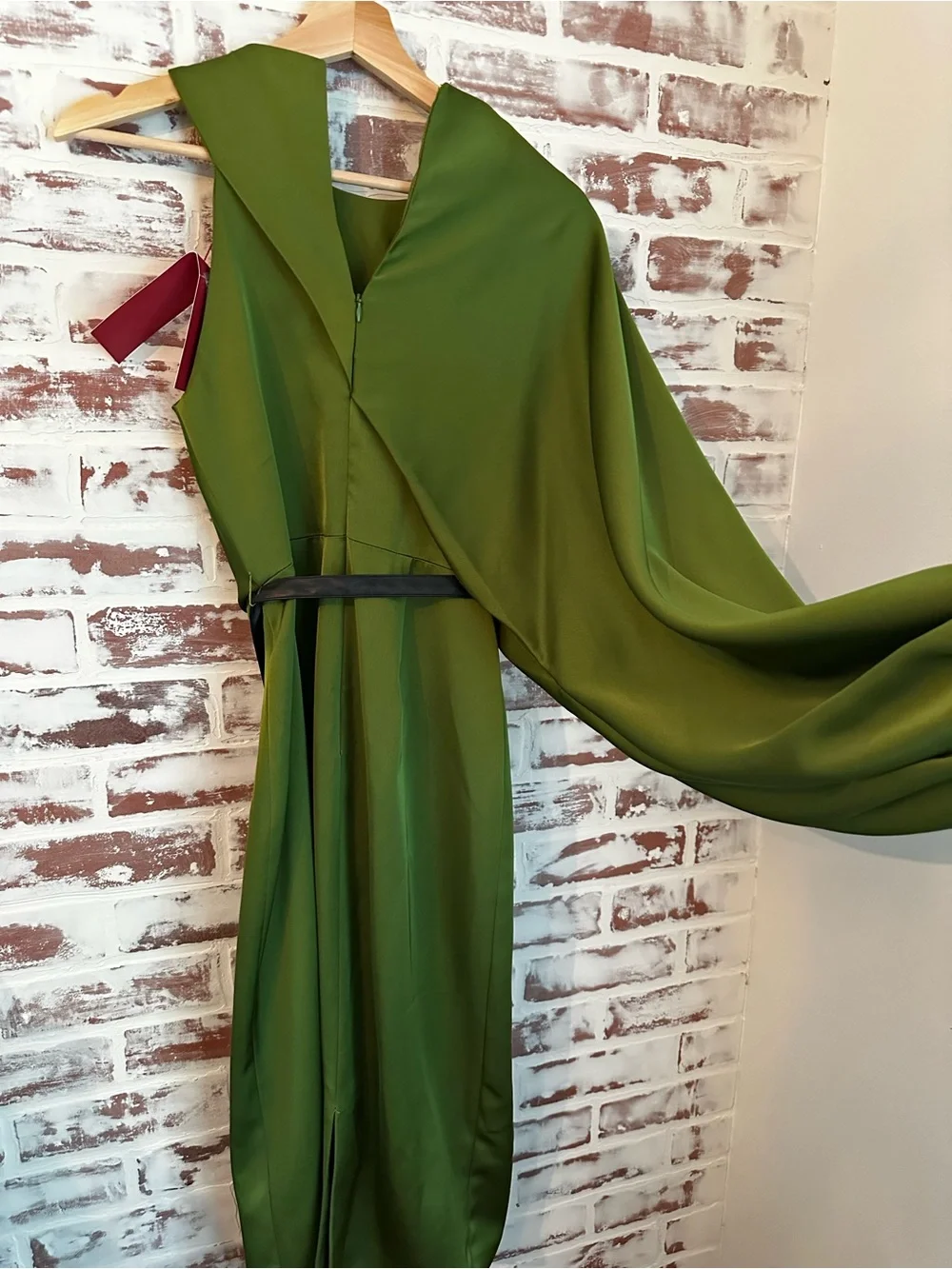 Halston Christa Dress in Satin - Picture 5 of 8